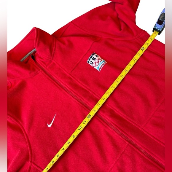 Nike Red Team USA 2010 Vancouver Olympic Full Zip Collared Fleece Sweater, XXL - Picture 8 of 11